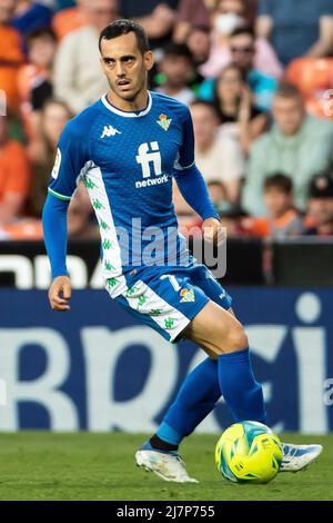 Juan Miguel Jimnez, Juanmi de Real Betis pendant le match de la Liga entre Valencia CF et Real Betis Balompie. Photo de Jose Miguel Fernandez /Alamy Live News ) Banque D'Images