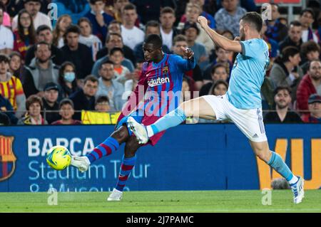 Barcelone, Espagne. 10/05/2022, , Ousmane Dembele du FC Barcelone pendant le match de la Ligue entre le FC Barcelone et le Real Celta de Vigavoine Camp Nou à Barcelone, Espagne. Banque D'Images