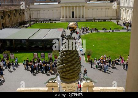 Vue sur la cour du Musée du Vatican, Cité du Vatican Banque D'Images