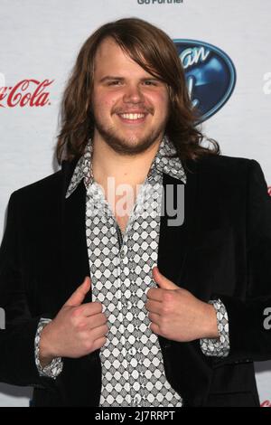 LOS ANGELES - 20 FÉVRIER : Caleb Johnson au American Idol 13 Finalists Party au Fig & Olive le 20 février 2014 à West Hollywood, Californie Banque D'Images