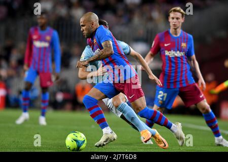 Barcelone, Espagne, 10/05/2022, FC BARCELONE/RC CELTA Barcelone, Espagne.10 mai 2022. Dani Alves (8) du FC Barcelone pendant le match espagnol de la Liga entre le FC Barcelone et le RC Celta au stade Camp Nou. Banque D'Images