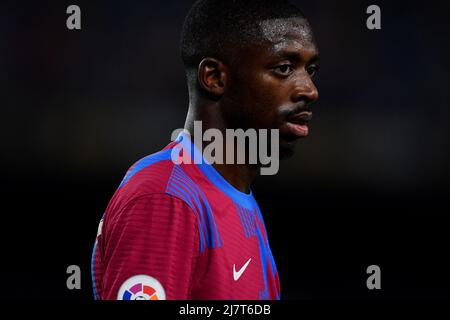 Barcelone, Espagne, 10/05/2022, FC BARCELONE/RC CELTA Barcelone, Espagne.10 mai 2022. Ousmane Dembele (7) du FC Barcelone pendant le match espagnol de la Liga entre le FC Barcelone et le RC Celta au stade Camp Nou. Banque D'Images