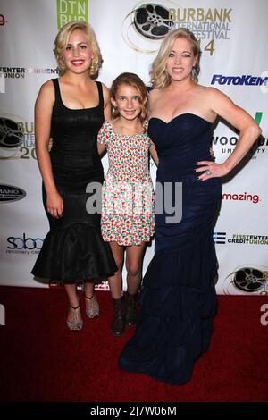 LOS ANGELES - SEP 3 : Madison Rose, Angelina Mann, Kelly Mullis à la soirée d'ouverture du Festival International du film 6th de Burbank à AMC Burbank le 3 septembre 2014 à Burbank, CA Banque D'Images