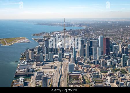 Le quartier financier de Toronto de la partie est de la ville Banque D'Images