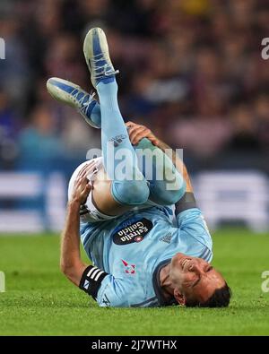 Barcelone, Espagne. 10th mai 2022. Iago Aspas de RC Celta pendant le match de la Liga entre FC Barcelone et RC Celta a joué au Camp Nou Stadium le 10 mai 2022 à Barcelone, Espagne. (Photo de Sergio Ruiz/PRESSINPHOTO) Credit: PRESSINPHOTO SPORTS AGENCY/Alay Live News Banque D'Images