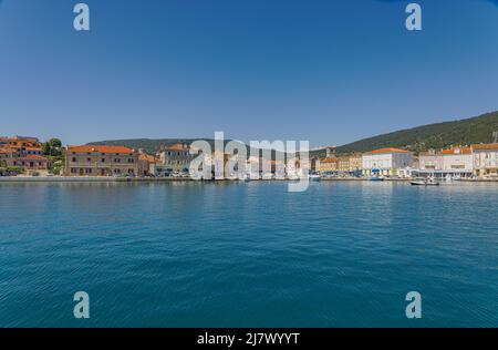 Cres vieille ville port Croatie Banque D'Images