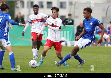 Duisburg, Allemagne. 08th mai 2022. Firo: 05/08/2022 Fuvuball, football, jeunesse, saison 2021/2022, U 17, U17 Championnat allemand de B Juniors FC Schalke 04 - VfB Stuttgart Laurin Ulrich, VfB/dpa/Alay Live News Banque D'Images