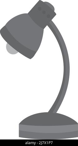 illustration d'une lampe noir et blanc avec fond blanc Illustration de Vecteur
