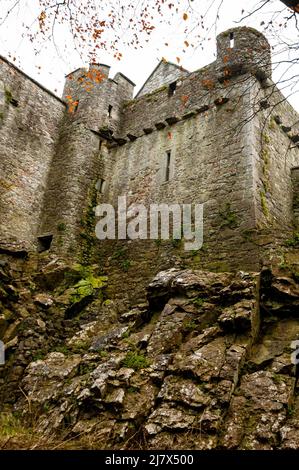 Château de Cahir dans le comté de Tipperary est l'un des plus grands châteaux d'Irlande. Banque D'Images