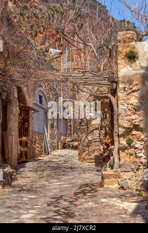 Le castletown médiéval de Monemvasia, souvent appelé le grec Gibraltar, Laconia, Péloponnèse, Grèce Banque D'Images