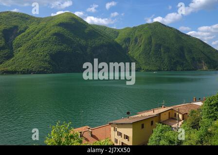 Village de Gandria au lac de Lugano près de Lugano, canton du Tessin, Suisse Banque D'Images