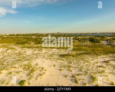 Photographie aérienne de drone scène naturelle du parc national du Golfe Banque D'Images