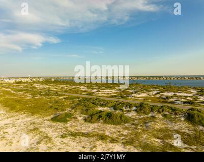 Photographie aérienne de drone scène naturelle du parc national du Golfe Banque D'Images