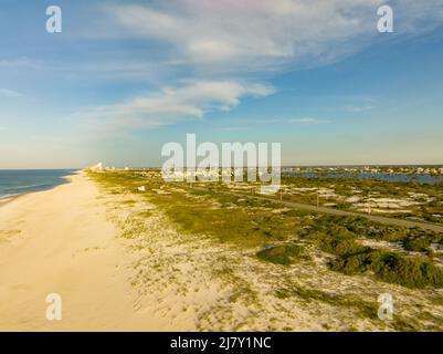 Photographie aérienne de drone scène naturelle du parc national du Golfe Banque D'Images