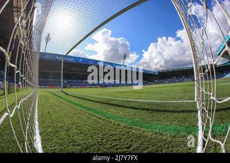 Une vue générale de la route d'Elland devant ce soir, la première ligue, Leeds United / Chelsea Banque D'Images