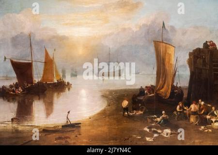 Peinture intitulée « un Rising Through Vapor » de Joseph Mallord William Turner daté avant 1807 Banque D'Images