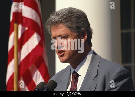 Président Bill Clinton, 1993 Banque D'Images