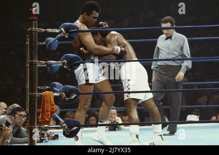 Ali contre Frazier, Madison Square Garden, 1971 Banque D'Images