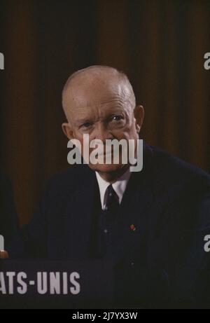 Dwight D. Eisenhower, président des États-Unis Banque D'Images