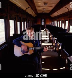 Doc Watson, couverture de l'album du train de minuit, 1986 Banque D'Images