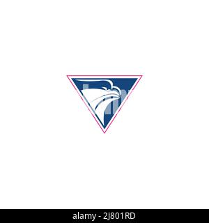 Modèle de conception du logo abstrait Eagle Illustration de Vecteur