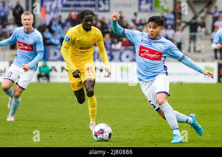 Haderslev, Danemark. 11th mai 2022. José Gallegos (15) de Soenderjyske vu pendant le match Superliga de 3F entre Soenderjyske et le FC Nordsjaelland au parc de Sydbank à Haderslev. (Crédit photo : Gonzales photo/Alamy Live News Banque D'Images