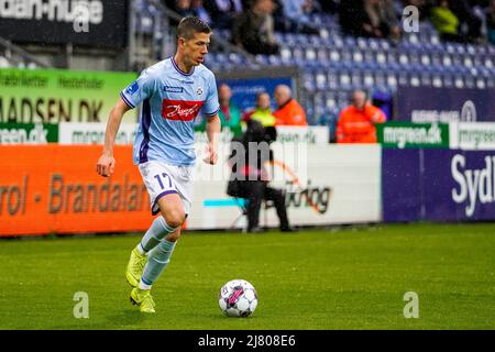 Haderslev, Danemark. 11th mai 2022. Daniel Prosser (17) de Soenderjyske vu pendant le match Superliga de 3F entre Soenderjyske et le FC Nordsjaelland au parc Sydbank à Haderslev. (Crédit photo : Gonzales photo/Alamy Live News Banque D'Images