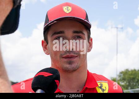 Miami International Autodrome, Miami, États-Unis le 8 mai 2022 Charles Leclerc 16 (mon), Scuderia Ferrari F1-75 portrait pendant le F1 - FORMULE 1 CRYPTO.COM MIAMI GRAND PRIX 2022, Eleanor Hoad Banque D'Images