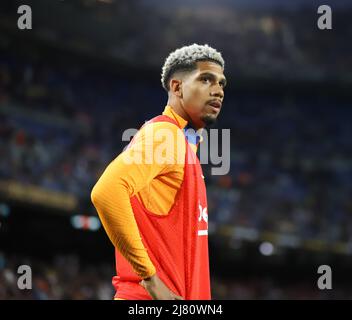 Sabadell, Barcelone, Espagne. 10th mai 2022. Barcelone Espagne 10.05.2022 Ronald Araujo (FC Barcelone) regarde pendant la Liga Santander entre le FC Barcelone et Celta Vigo au Camp Nou le 10 mai 2022 à Barcelone. (Image de crédit : © Xavi Urgeles/ZUMA Press Wire) Banque D'Images