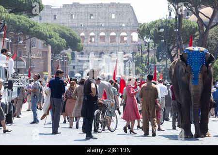 Rome, Italie. 11th mai 2022. Barbora Bobulova sur le nouveau film du réalisateur italien Nanni Moretti à Rome (Credit image: © Matteo Nardone/Pacific Press via ZUMA Press Wire) Banque D'Images