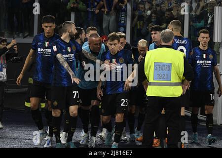 Hakan Calhanoglu (Inter) Lors du match de la coupe d'Italie italienne entre Juventus 2-4 Inter au stade Olimpic le 11 mai 2022 à Roma, Italie. (Photo de Maurizio Borsari/AFLO) Banque D'Images