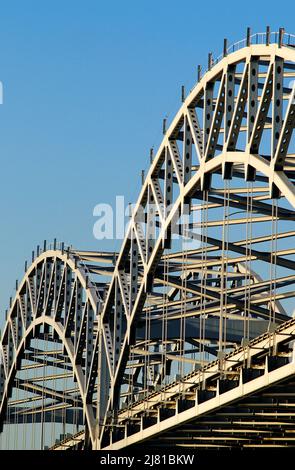 Le pont de Broadway à Kansas City, Mo, États-Unis Banque D'Images