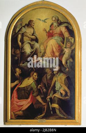 Le Miracle de Saint Ambrose par Caula, Sigismondo (1637-p.1713); Galleria e Museo Estense, Modène, Italie; Italien, hors copyright. Banque D'Images