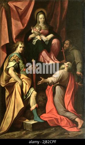 Amour sacré et amour profane, 1602 (huile sur toile) par Baglione, Giovanni (1571-1644); 240x143 cm; Palazzo Barberini, Gallerie Nazionali Barberini Corsini, Rome, Italie; (add.info.: 'Le Divin Eros bat l'Eros terrestre' montre une figure angelique entre Cupid et le Diable et a été le point culminant d'une querelle avec Caravaggio, répondant à son 'Amor Vinvit Omnia', le diable a ses traits caricaturés.); Italien, hors droit d'auteur. Banque D'Images