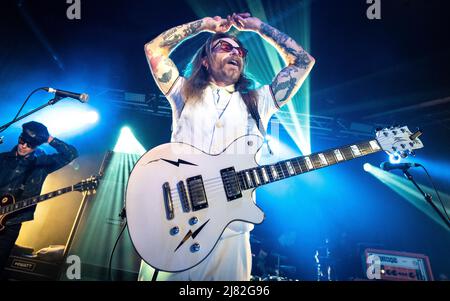 Aigles de Death Metal leader Jesse Hughes en direct en 2021 Banque D'Images