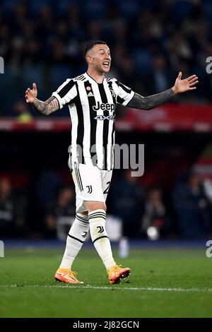 Rome, Italie. 11 mai 2022. Federico Bernardeschi de Juventus FC réagit lors du match de football final de Coppa Italia entre Juventus FC et FC Internazionale. Credit: Nicolò Campo/Alay Live News Banque D'Images