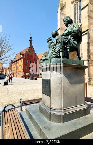 Allemagne Bavière route romantique. Historische Altstadt Dinkelsbuhl. Vieille ville Banque D'Images