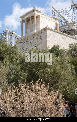 Athènes-Grèce, 13 septembre 2015 Temple du Parthénon sur l'Acropole d'Athènes, Grèce Banque D'Images