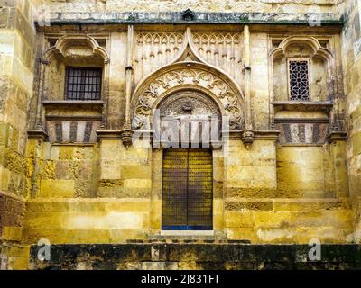 Porte du Palais - Mezquita-Catedral (Grande Mosquée de Cordoue) - Cordoue, Espagne Banque D'Images