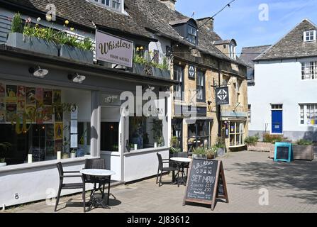 Whistlers Restaurant, Middle Row, Chipping Norton, Oxfordshire Banque D'Images