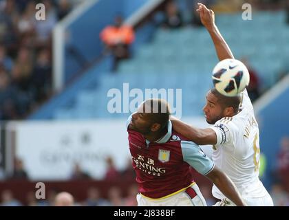 8th septembre 2012 - Premiership football - Aston Villa vs Swansea City. Photographe: Paul Roberts / Pathos. Banque D'Images