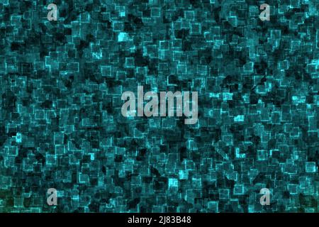 belle artistique lumière bleu cyber électronique lumières numérique art arrière-plan illustration Banque D'Images