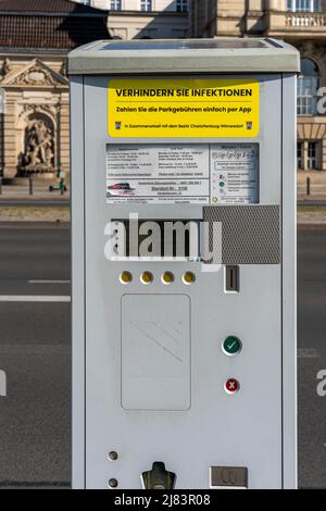 Parking numérique moderne, Berlin, Allemagne Banque D'Images