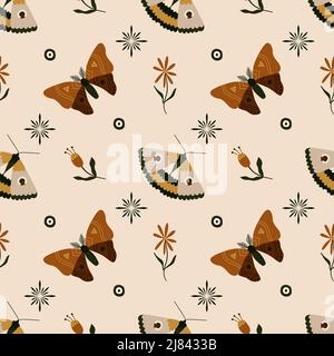 Motif de papillon céleste. Arrière-plan vectoriel transparent Illustration de Vecteur