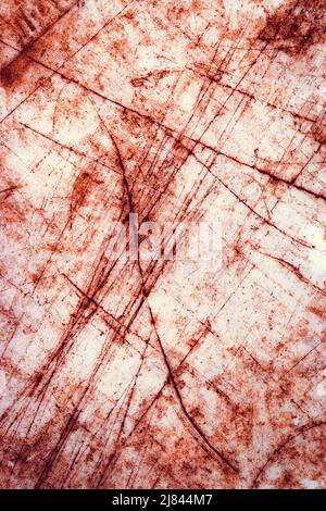 texture abstraite rayures rouges sur fond blanc Banque D'Images