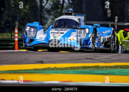 21 KAISER Matthias (lie), LAURENT Thomas (fra), DE WILDE Ugo (bel), Muhlner Motorsport, Oreca 07 - Gibson, action pendant les 4 heures d'Imola 2022, 2nd tour de la série européenne le Mans 2022 sur le circuit Imola du 12 au 15 mai, à Imola, Italie - photo: Paulo Maria/DPPI/LiveMedia Banque D'Images