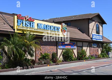 SAN PEDRO, CALIFORNIE - 11 MAI 2022 : marché aux poissons de San Pedro au village de ports 'O Call. Banque D'Images