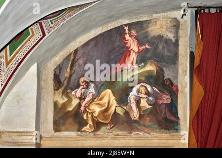 Scène della Passione di Gesù - affresco - Alessandro,Cherubino e Giovanni Alberti - 1588 - Sansepolcro (AR), Italia,Oratorio della Misericordia Banque D'Images