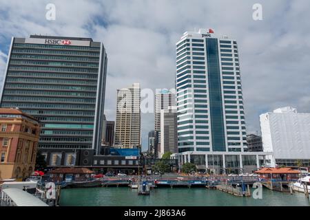 Auckland Nouvelle-Zélande 15 mai 2018 : vue sur Auckland depuis la baie Banque D'Images