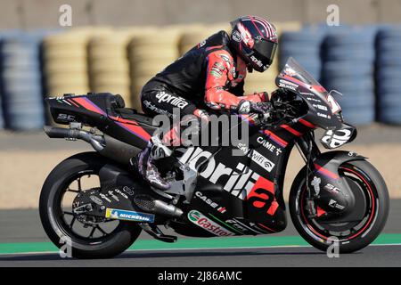 Bugatti circuit, circuit de la Sarthe, le Mans, France le 13 mai 2022 #12 Maverick Vinales, Espagnol: Course d'Aprilia pendant le GRAND PRIX DE FRANCE DU REQUIN, Graham Holt Banque D'Images